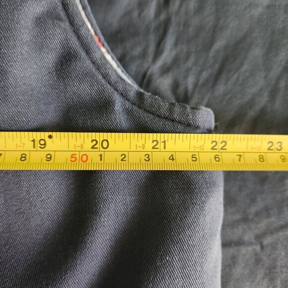 Vintage Sears Vest Men's Size 38 - 40 Wearmaster Lined Fall Vest Blue W/ Pockets - Picture 8 of 11